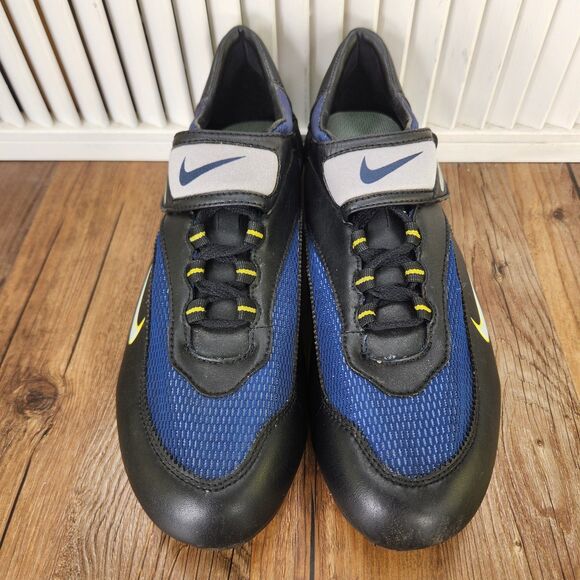 VTG Nike Cycling Shoes Mens Sz 12 Black Blue Gray Mountain Biking Gravel Outdoor main image 4